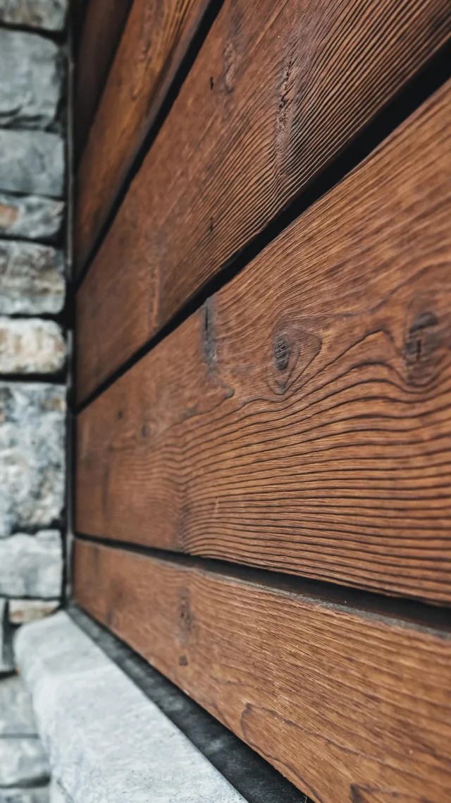 When it looks even better up close than it does driving past. 

That’s the standard on every project. Curb appeal that will stand out and turn heads, and also close up details where the craftsmanship shines, and the grain pops. 

Available in a wide variety of finishes, stains, and colors. Send us a message to get a sample box, or talk about how we can custom match whatever you’ve got in mind. 

“Summer Wheat” Timberforge Line 

Custom Millwork | Wood Siding | Wood Exterior | Mountain Modern Home | Pacific Northwest | Montana Wood | Montana Millwork | Northwest Montana | Architectural Millwork